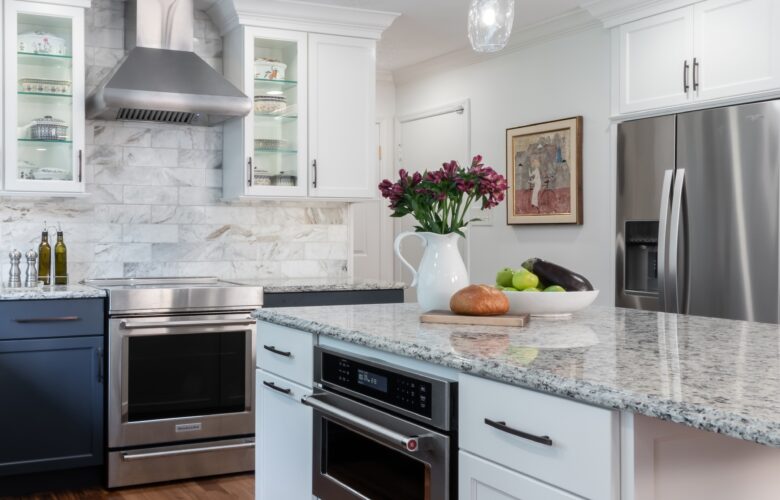 Navy & White Kitchen