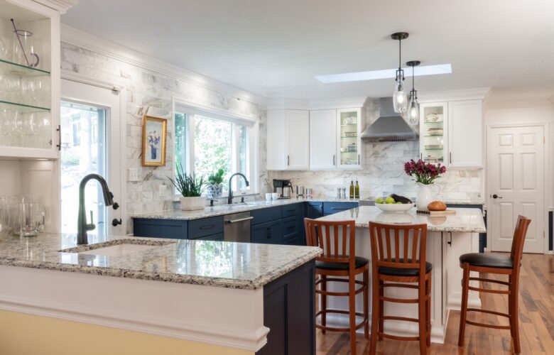 Navy & White Kitchen