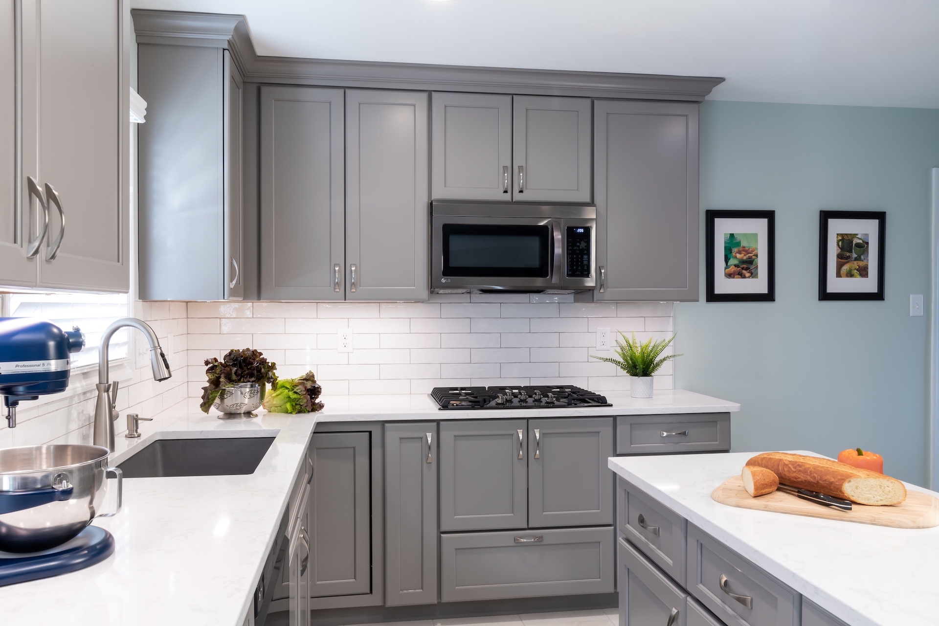 Gray + White Kitchen Remodel