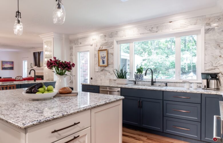 Navy & White Kitchen