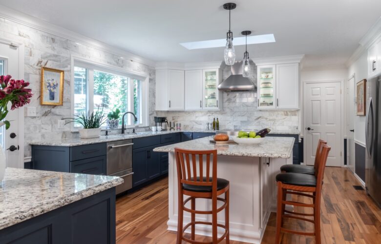 Navy & White Kitchen