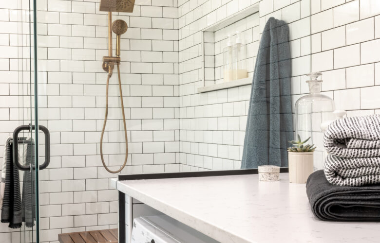 Shower with Subway Tile