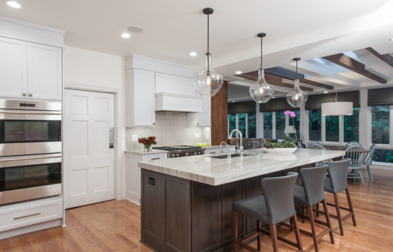 Midcentury Meets Transitional Kitchen