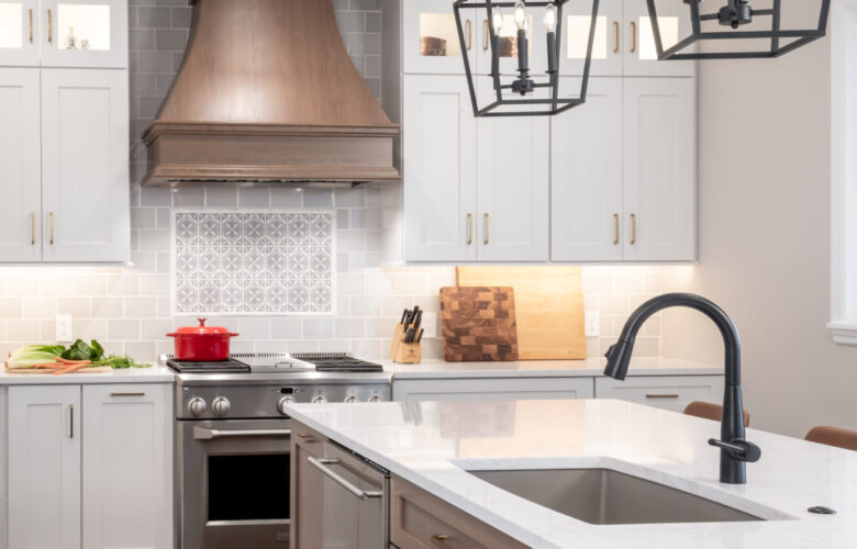 Warm Wood & White Kitchen