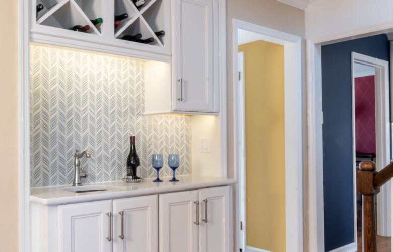 Pristine White & Blue Kitchen