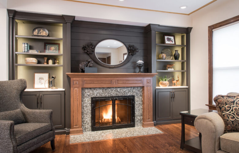 Contrasting Wood Kitchen