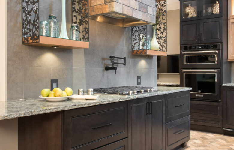 Contrasting Wood Kitchen