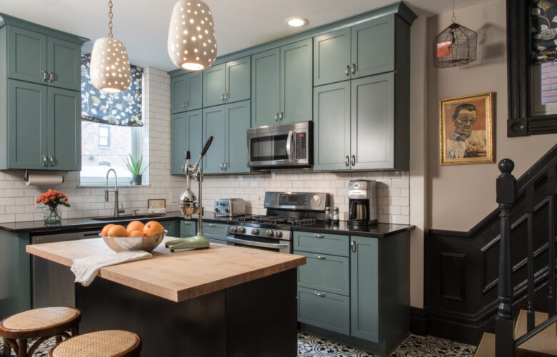 Colorful Farmhouse Kitchen