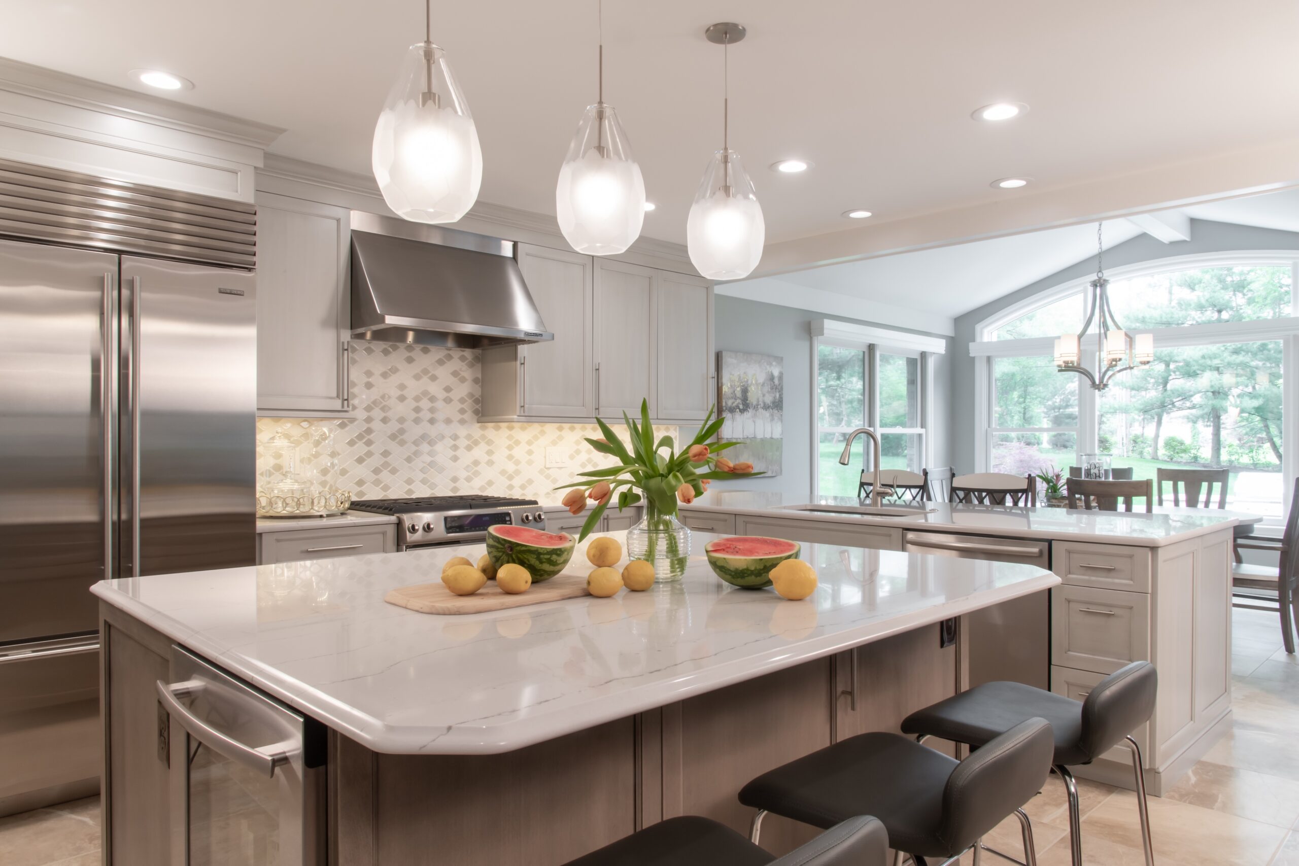 Open-concept kitchen designed by RSI